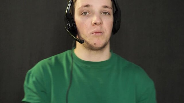 Call center, Customer support and man telemarketing consultant working on a computer screen for advice in SEO