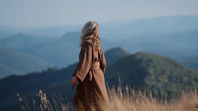 Deborah was a Prophetess of the Israelites, she Walked on a Rocky Hill Holding a Wooden Staff