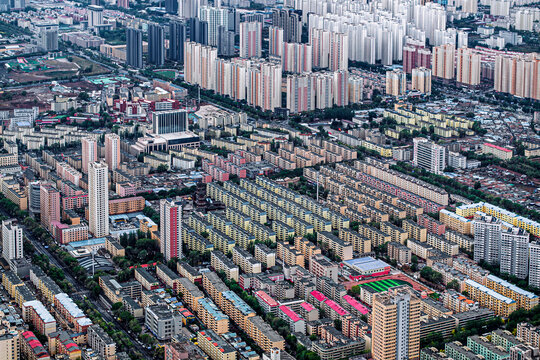 Morning view of Xining City, Qinghai Province, China