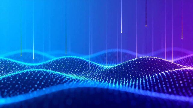 Abstract digital wave pattern