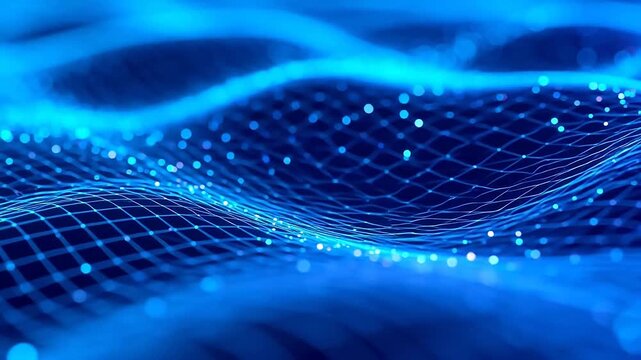 Abstract digital wave pattern