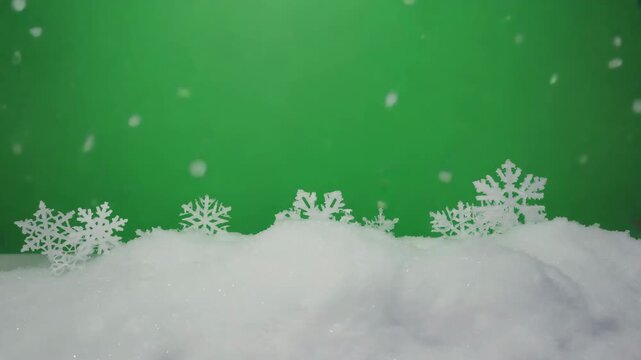 christmas background with snowflakes