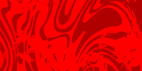 Fototapeta premium Intense red swirl background with paint splash details and flowing abstract shapes for striking design compositions.