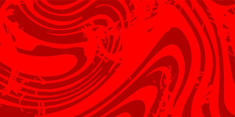 Dynamic crimson abstract design with fluid swirl lines and rough paint splashes, ideal for bold artistic visuals.