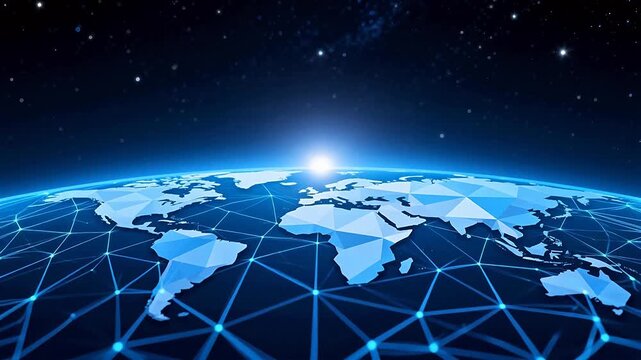 Global network on Earth from space