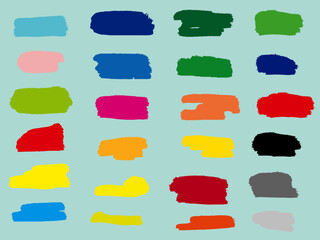 ペンキ、吹き出し、スウォッチ, イラレ, イラストレーター, イラストレーション,  © ちゃり丸ーCharimaru