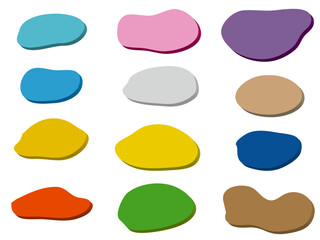 ペンキ、吹き出し、スウォッチ, イラレ, イラストレーター, イラストレーション,  © ちゃり丸ーCharimaru