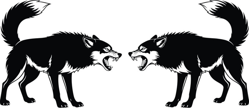 Two Wolves Png