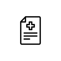 Obraz premium Healthcare Information Document Symbol for Medical and Health Services
