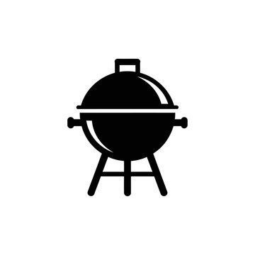 Iconic barbecue grill symbol for grilling and outdoor cooking activities