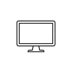 Fototapeta premium Minimalist Computer Monitor Illustration for Technology Background Design