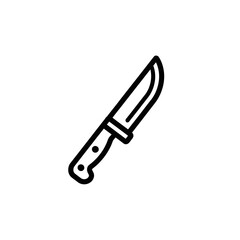 Fototapeta premium Minimalist Line Art Illustration of a Kitchen Knife for Culinary Design