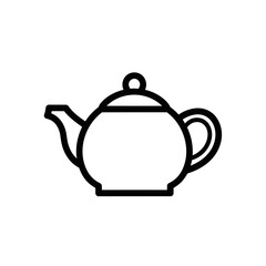 Obraz premium Minimalist Teapot Outline Illustration for Kitchenware and Home Decor Design