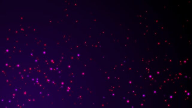 Glowing Fire Sparks Rising Up with Purple Burning Embers. Cinematic 4K Overlay 