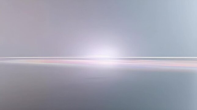 Gray background timelapse with glowing white horizon line and gentle light gradient