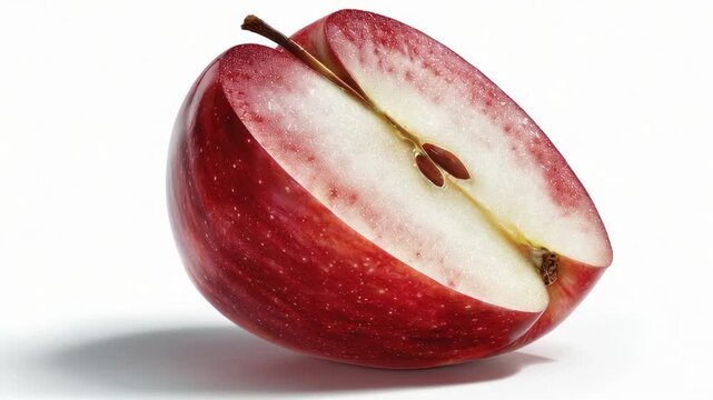 Red apple fruit fresh slice macro juicy vivid red apple fresh fruit slice macro closeup detail