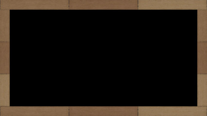 Naklejka premium Overlays wood border. Wooden vintage old grunge frame overlay texture.