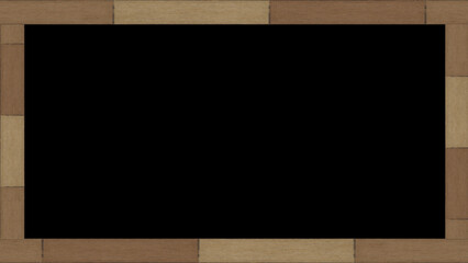 Naklejka premium Overlays wood border. Wooden vintage old grunge frame overlay texture.