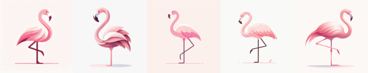 Fototapeta premium Vector of a Flamingo