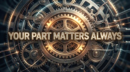 Fototapeta premium Intricate Gears and Clockwork Mechanism