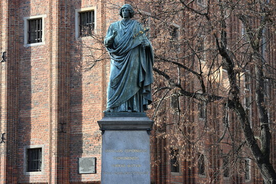 Nicolaus Copernicus Monument in Torun Historic Landmark
