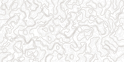 Topographic map illustration with wavy contour lines on white background_1 © MD.HUZZATULLAHISLAM