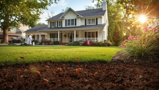 Pest control for a home's base