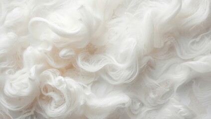Fototapeta premium Soft, cloudy white Dacron fiber backdrop