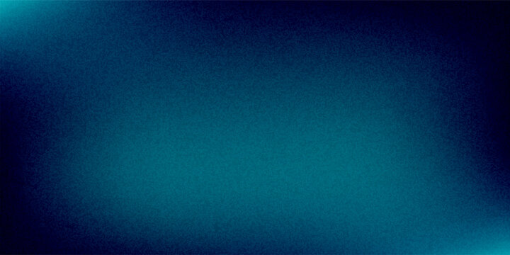 Abstract teal and dark blue grainy gradient background with soft texture for modern aesthetic graphic design, corporate presentation, wallpaper, and minimal landing page.
