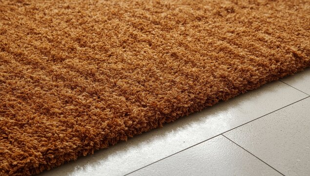 abstract textured background of polyamide brown mat
