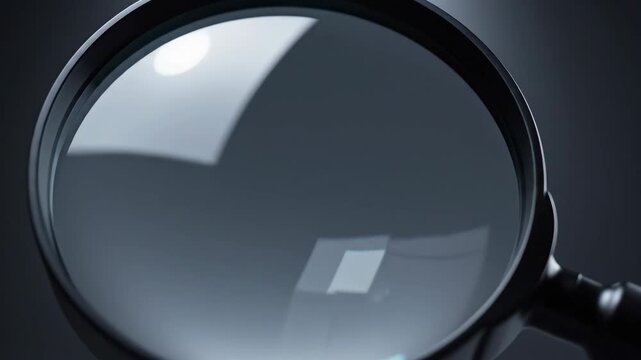 Magnifying Glass Close-Up - Exploring Details and Discovering Hidden Worlds.