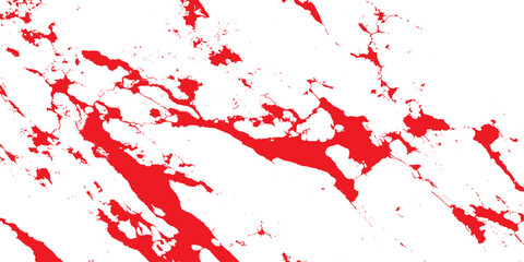 A red grunge texture featuring a splat of ink and paint droplets creates a dirty blood splatter pattern on a vector backdrop for an artistic banner design