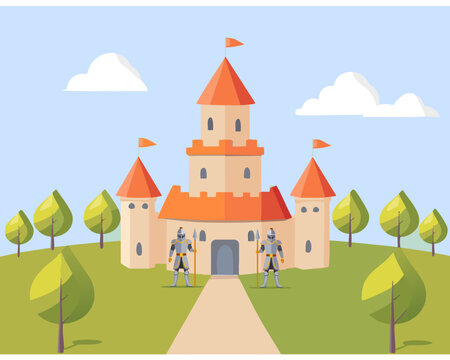 A castle guarded by gatekeepers