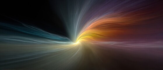 A black hole draws in suppressed content, with swirling light patterns that create a dramatic visual effect in a cosmic setting.