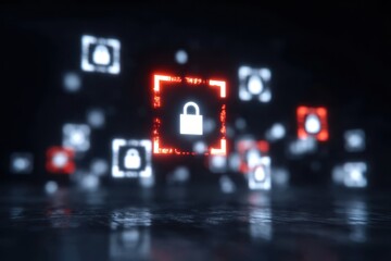 Fototapeta premium The threat of uncertainty is met by security, where prevention and stability ensure safety remains intact despite the presence of risk.
