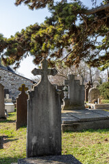 old grave in the cemetery
