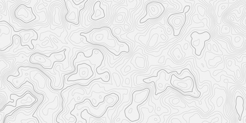 Modern Abstract Topographic Map with Detailed Contour Lines Seamless Pattern Background Geographic Terrain Elevation Relief with Minimal Line Art Vector Illustration  Abstract Geographic Topography Ma © ALAMA