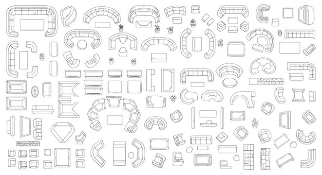 A collection of various electronic components isolated on transparent background