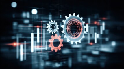 Obraz premium Hubs adjust finance gears to reduce liability, supporting regulation and compliance for an investment.