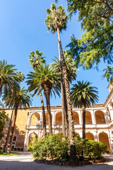 Garden of Palazzo Venezia palace in Rome, Italy