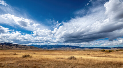 Fototapeta premium Summer landscape. Beautiful summer mountain panorama. Natural background USA. Green mountains and layers of hills. Election day in USA. America day. Festive mood on President's day
