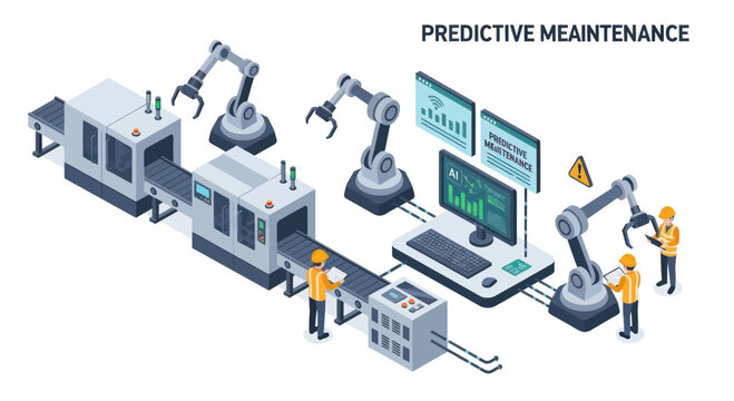Industrial Automation and Predictive Maintenance in Modern Manufacturing.