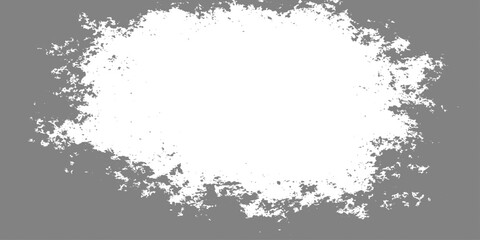 Fototapeta premium Abstract grunge vector background featuring a dirty black ink splash texture and floral paint splatters inside a vintage paper frame design