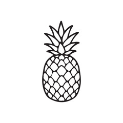 Obraz premium pineapple vector illustration