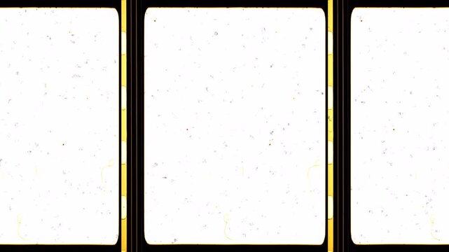 4K Vintage Film Fra Hme Matte with Sprocketoles and Retro Grain Texture