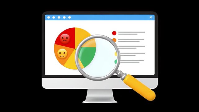 3D Animation of Sentiment Analysis | Alpha Channel
