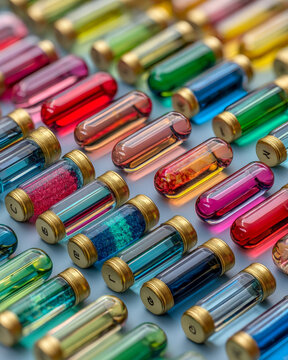 Team alignment tokens organized in parallel rows across a clean tabletop surface