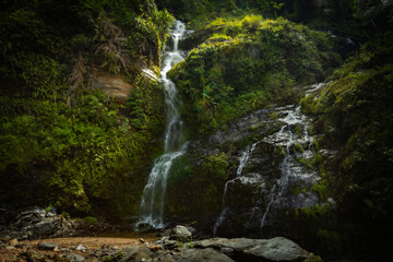 Fototapeta premium Fatsi waterfall not far from Dili, Timor Leste