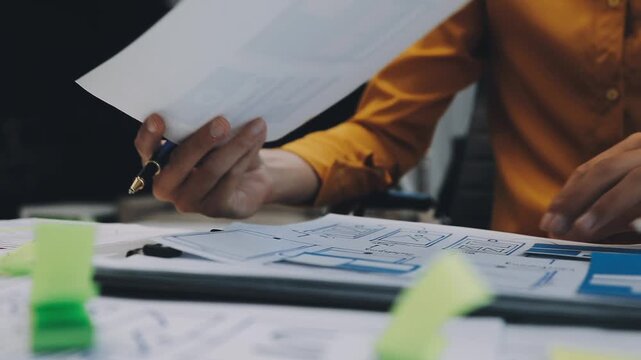 team of UI UX web designer are working together to develop mobile responsive websites with UI UX front end designer previews