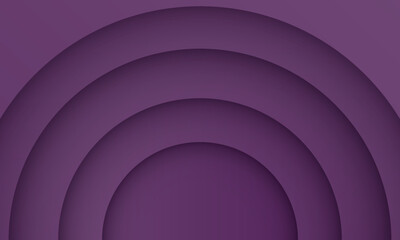 Obraz premium Abstract deep purple paper cut background with circular 3D layers and drop shadows. Elegant monochromatic violet fluid hole design for posters, banners, and digital wallpapers. vector illustration